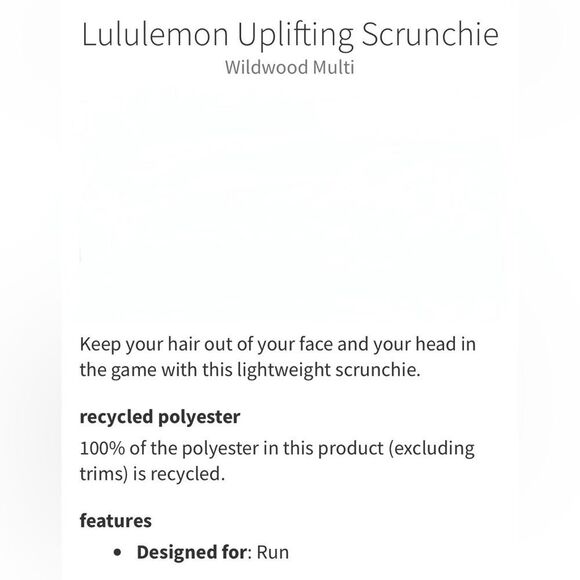 Lululemon Fringe Fighter Reversible Headband and Lululemon Uplifting Scrunchie - Picture 11 of 16